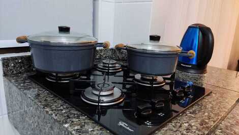 Apartment with sea view in the center of Meia Praia, very comfortable.