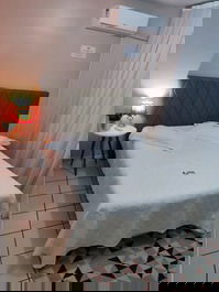 Apartment with sea view in the center of Meia Praia, very comfortable.