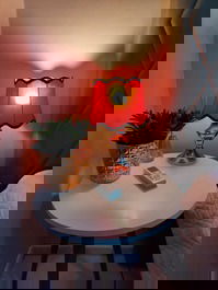 Apartment with sea view in the center of Meia Praia, very comfortable.