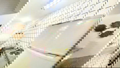 Apartamento com terraço em Bombas para 8 pessoas