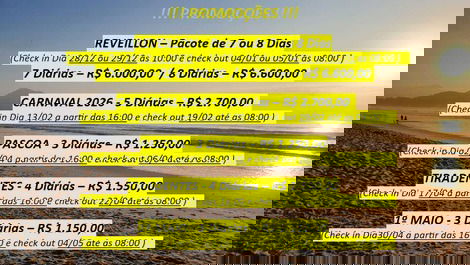 Apartamento Praia das Toninhas, a 130m del mar, 2 habitaciones y con WI-FI