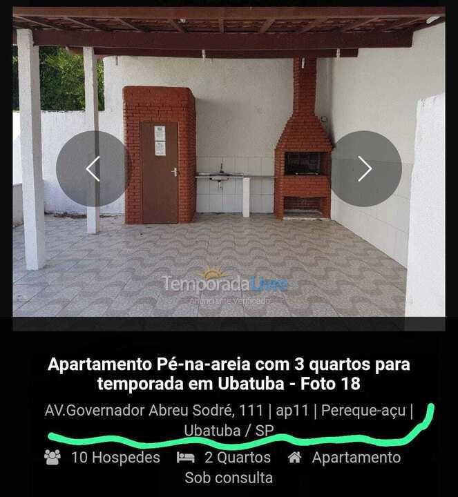 Apartamento para aluguel de temporada em Ubatuba (Pereque Açu)