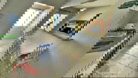 Apartamento con vista al mar a 50 metros de la playa Bombas para 6 personas