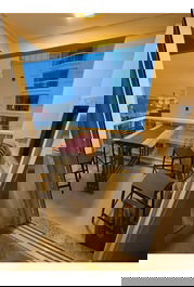 Bancada da sacada , churrasqueira a carvão 