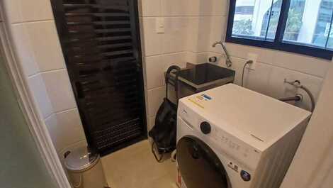 Quadra do mar, 3 quartos, finamente mobiliado.