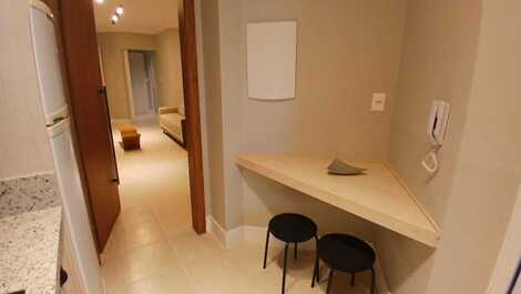 Quadra do mar, 3 quartos, finamente mobiliado.