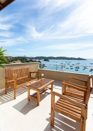 Exclusivo Apê na Orla Bardot Vista para o Mar