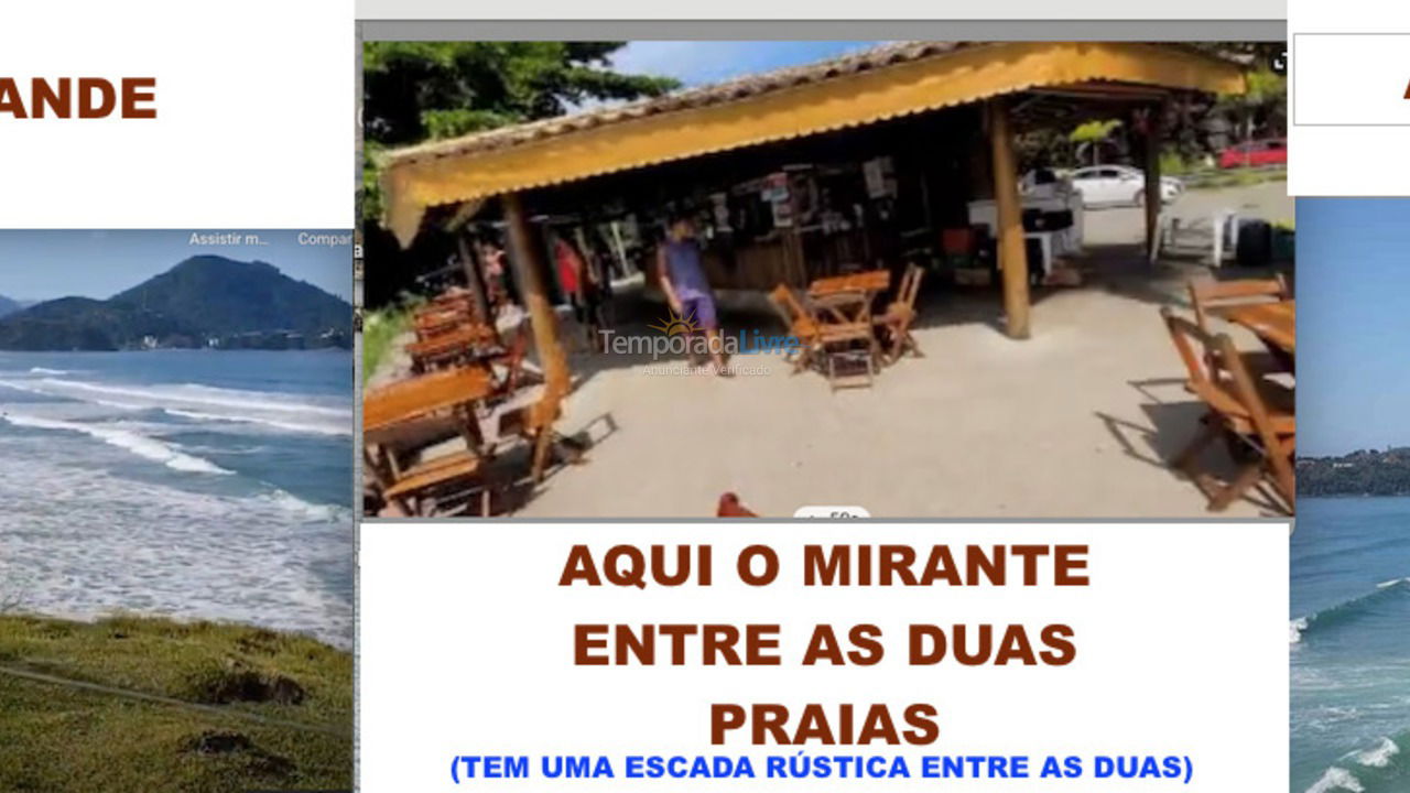 Apartamento para alquiler de vacaciones em Ubatuba (Praia das Toninhas)