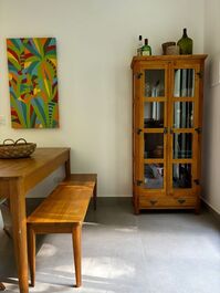 Sala e cozinha integrada