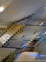 VISTA AL MAR EN LA AVENIDA DA PRAIA DE SANTOS - GARAJE Y AIRE ACONDICIONADO