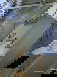 VISTA AL MAR EN LA AVENIDA DA PRAIA DE SANTOS - GARAJE Y AIRE ACONDICIONADO