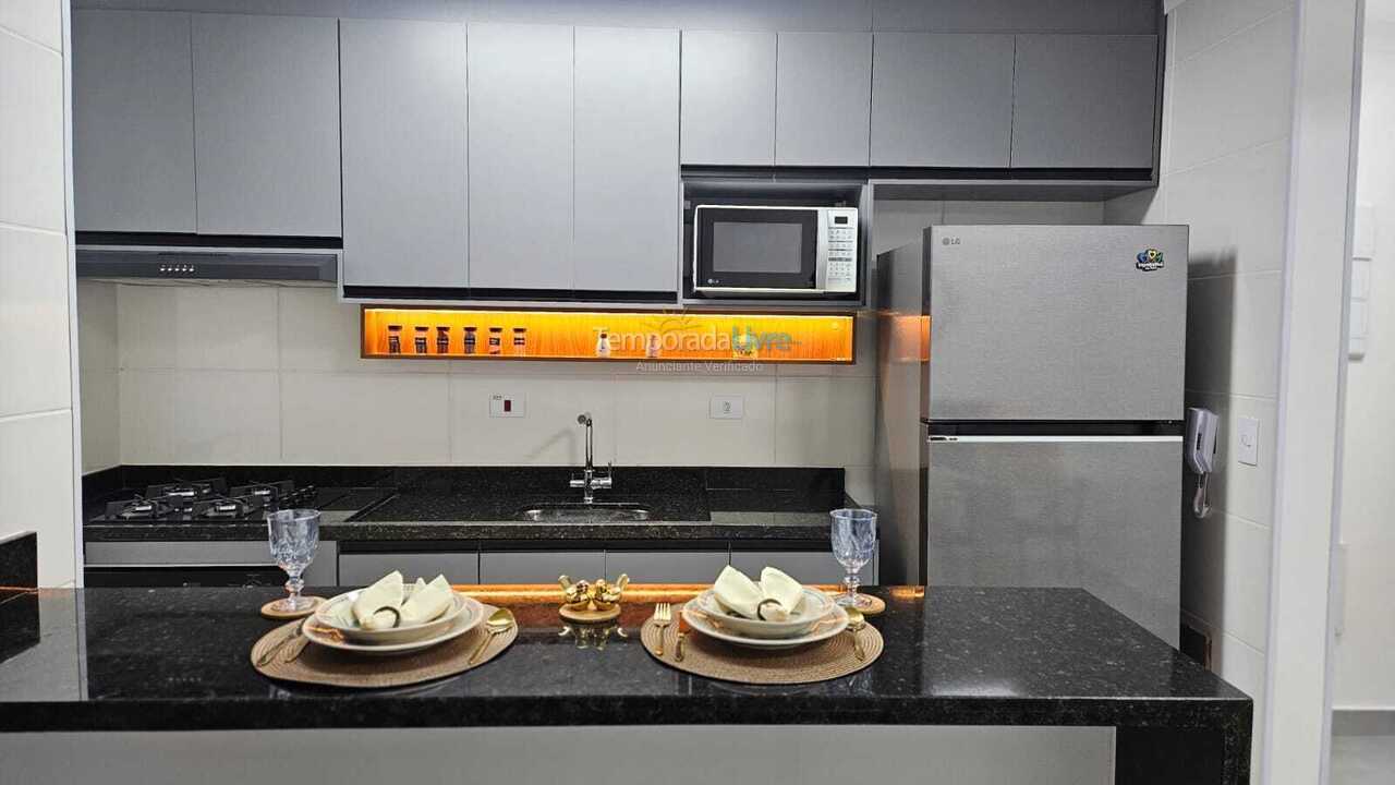 Apartment for vacation rental in Mongaguá (Vila Atlântica)