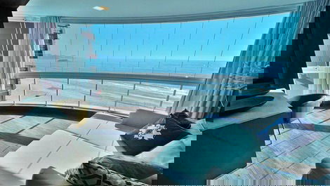 Ed. Number One: 4 quartos frente mar // churrasqueira // 3 vagas