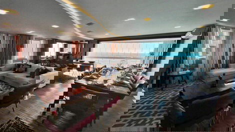 Ed. Number One: 4 quartos frente mar // churrasqueira // 3 vagas