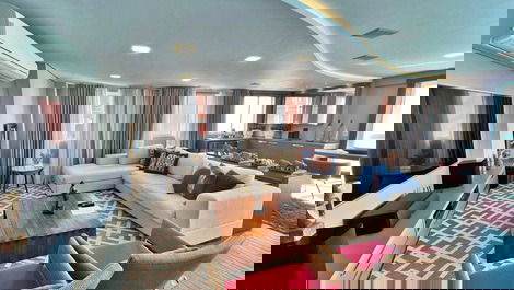 Ed. Number One: 4 quartos frente mar // churrasqueira // 3 vagas