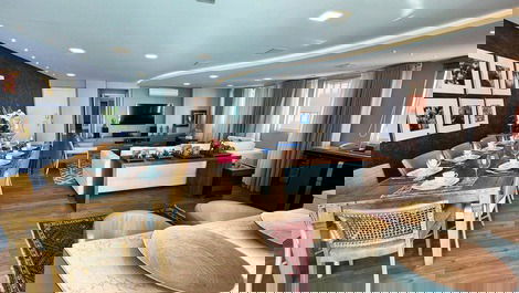 Ed. Number One: 4 quartos frente mar // churrasqueira // 3 vagas