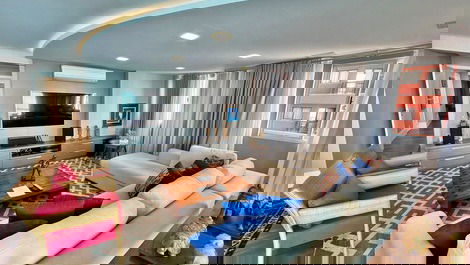 Ed. Number One: 4 quartos frente mar // churrasqueira // 3 vagas