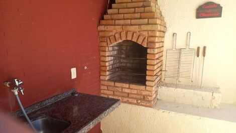 O cantinho do churrasco no chalé