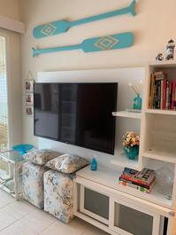 Sal com tv led e wifi