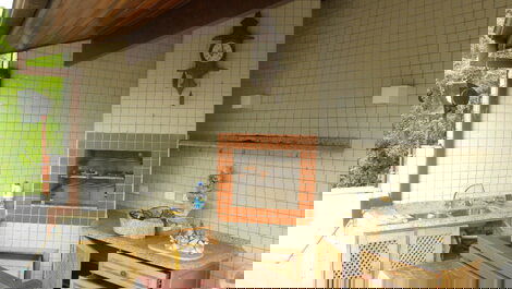 Cobertura en la playa grande para 10 personas.