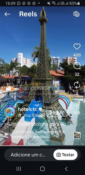 Casa para aluguel de temporada em Caldas Novas (Ctc Caldas Thermas Clube)