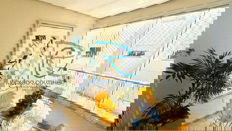 Sacada fechada com churrasqueira a carvão