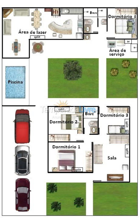 Casa para alquiler de vacaciones em Florianopolis (Canasvieiras)