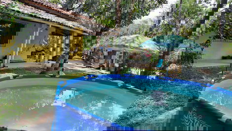 Super airy and tree-filled single-story house