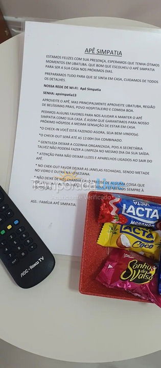 Apartment for vacation rental in Ubatuba (Praia Grande)