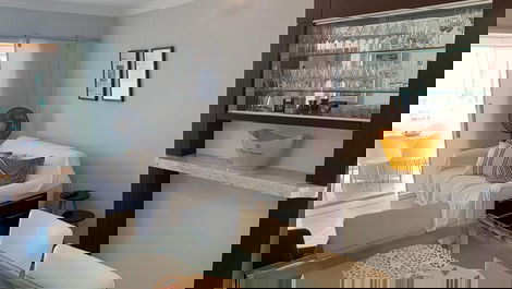 Balneario Camboriú, vista a la noria, piso alto, barbacoa, plaza de aparcamiento.