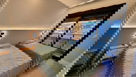 Apartamento alto padrão a 80m da para em Bombas