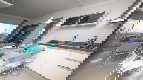 Apartamento de 3 dormitórios de frente para a Praia de Quatro Ilhas