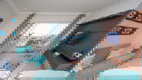 Apartamento de 3 dormitórios de frente para a Praia de Quatro Ilhas