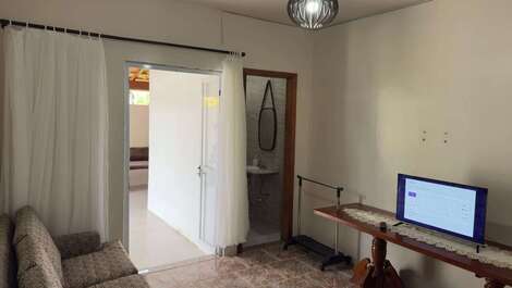 Casa de Praia em Porto Belo, 2 quartos com Ar-condicionado e Garagem