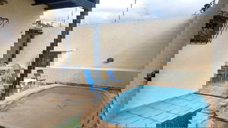 Piscina do chalé ao lado da área goumet