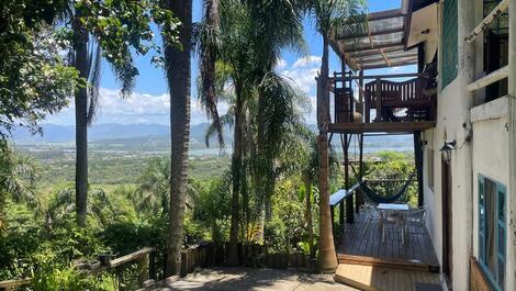 Todas as varandas têm vistas para a mata atlantica 