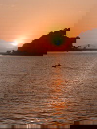 Por do sol no pier do amor.