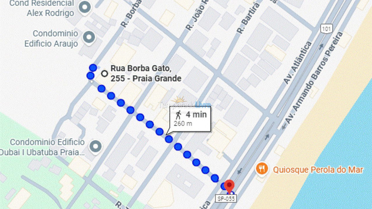 Apartamento para alquiler de vacaciones em Ubatuba (Praia Grande)